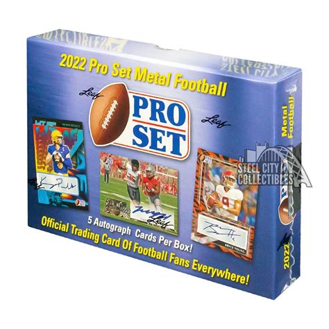 2022 leaf pro set metal football hobby box|2022 pro set metal football checklist.